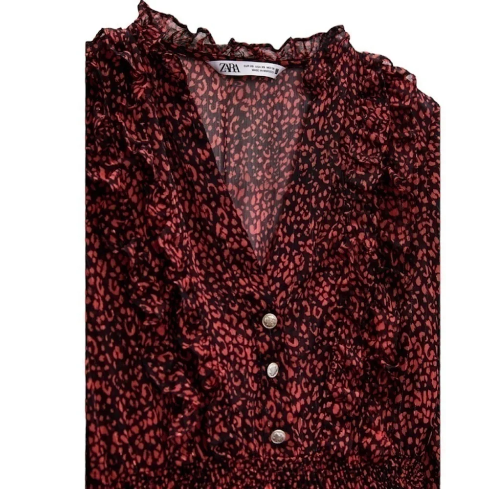 ZARA Animal Print Dress Small - Picture 7 of 8